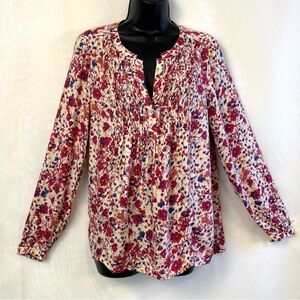 Lucky Brand Women’s Colorful Lightweight Floral Long Sleeve Top / Size medium